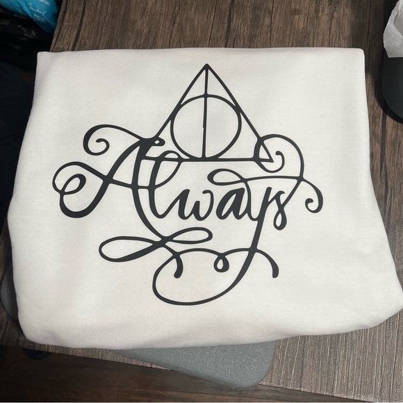 Harry Potter Always NEW white crewneck sweatshirt - Picture 2 of 4